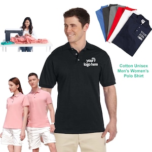 Polo Shirts With Custom Design Performance Sports Shirt Logo Design Artwork Text Digitize Structered Father&#39;s Day