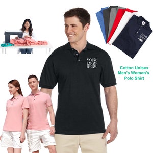 Cotton Polo for Men and Women: Unisex High-Quality Golf Shirt with Custom Design.
