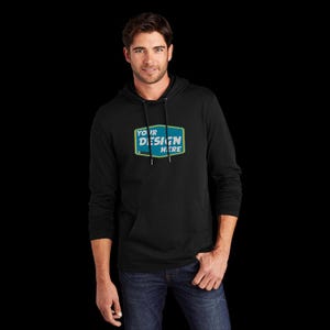 Shirt Birthday Gift District Custom Men&#39;s Featherweight French Terry Hoodie Personalized Gifts Fathers Day Gift Cozy Apparel