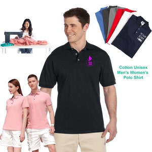 Custom Embroidered Men&#39;s Performance Polo Shirt Includes Embroidery Artdesign Stitched Any Logo Any Text