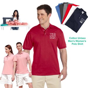 Cotton Polo Shirt Your Own Text Logo Design Embroidery Sports Golf Outdoor Wear Top Quality Stitching