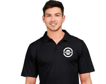 Uniform Custom Embroidered Short Sleeve POLYESTER POLO Shirt Personalized Embroidery Text