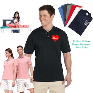 Polo Shirt Personalized Uniform School Restaurant Custom Cotton Polo Full Color Highest Quality Embroidery Stitching