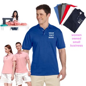 Embroidered Cotton Piqué Polo Shirt – Custom Unisex Workwear