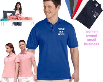Embroidered Cotton Piqué Polo Shirt – Custom Unisex Workwear