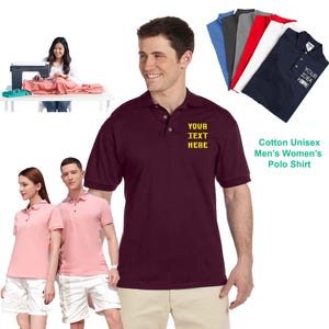 Embroidered Cotton Piqué Polo Shirt – Personalized Corporate Apparel