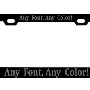 Custom Personalized License Plate Frames With Your Car Logo PREMIUM QUALITY  Text Customized Design Funny Metal Car Accessories  Holder