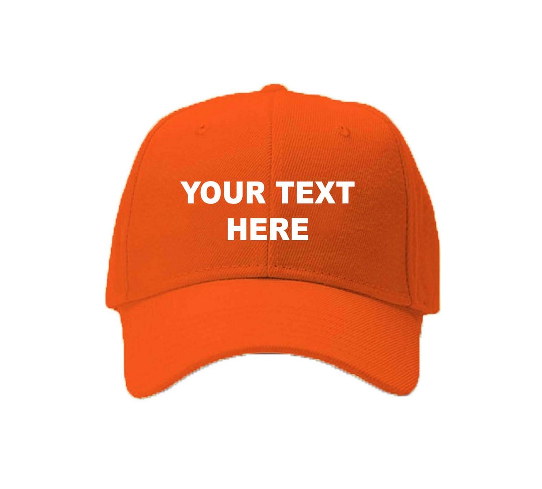 Custom Baseball Hats Add Your Logo or Text or Design Front Design Your