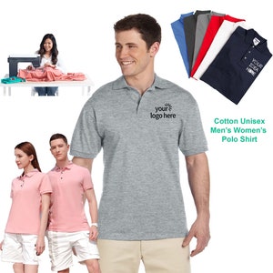 Polo Shirts With Custom Embroider Cotton Performance Sports Shirt Graphic Polo Shirts Team Uniform Birthday Gift