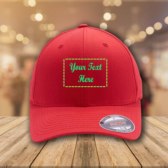 Your Custom & Bill Etsy Delta L/XL More Own Embroidered. - Text S/M Flexfit Hat Sizes Curved