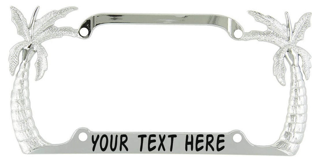 Custom PALM TREE License Plate Frames Gift License Plate Frames With