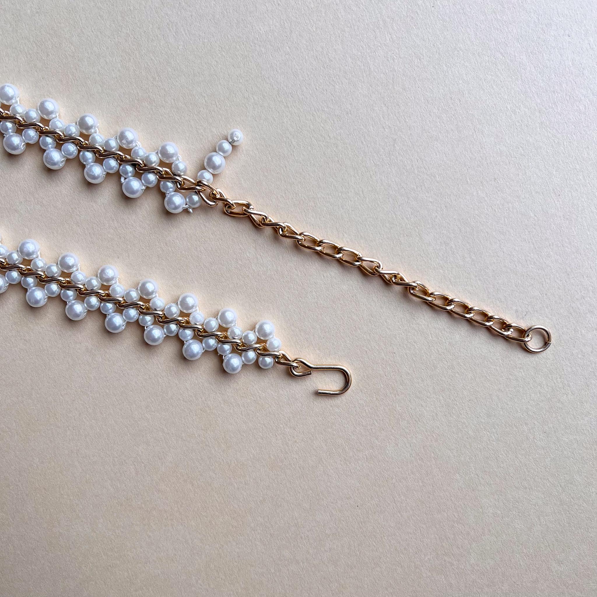 Stunning Vintage 1980s Faux Pearls Belt (M/L) - Etsy display picture 1