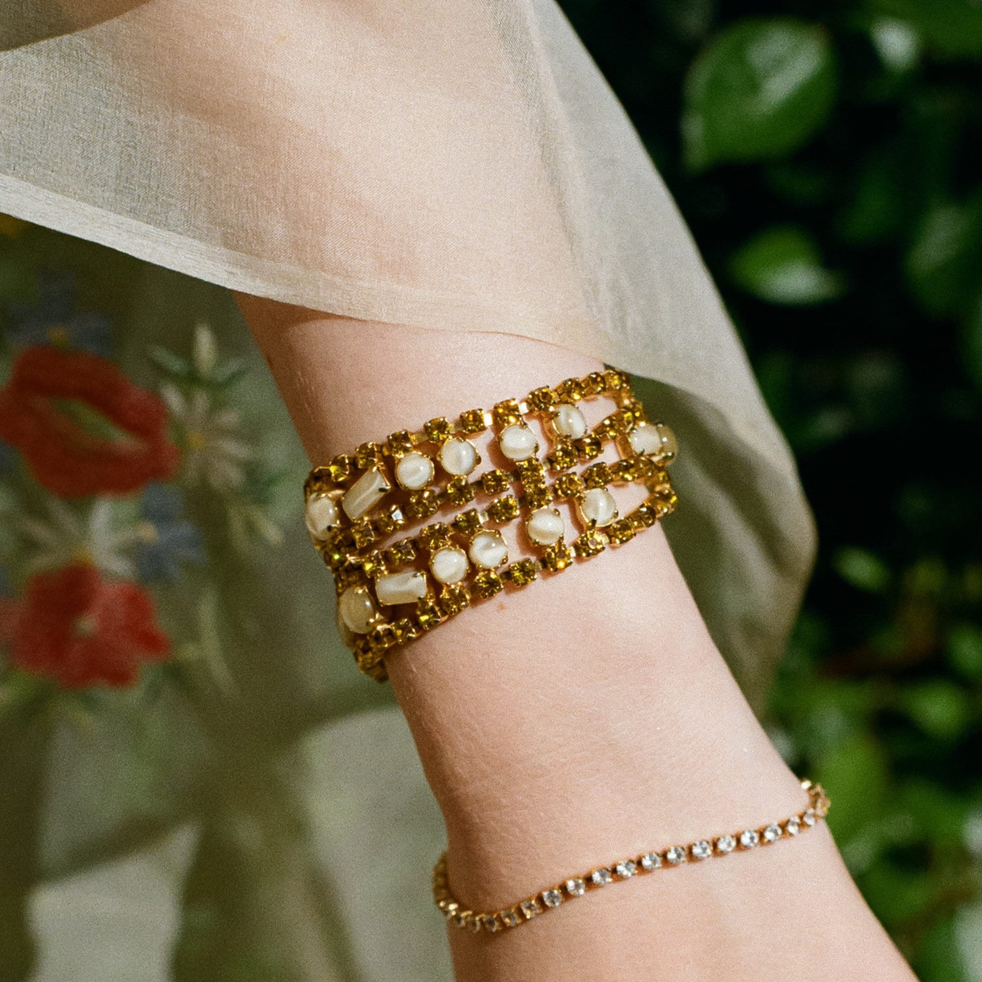 60s GeometricBar Design Bracelet vintage｜Www.edirect360.com