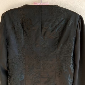 Vintage Chinese Silk Blouse With Flower Embroidery S/M image 10