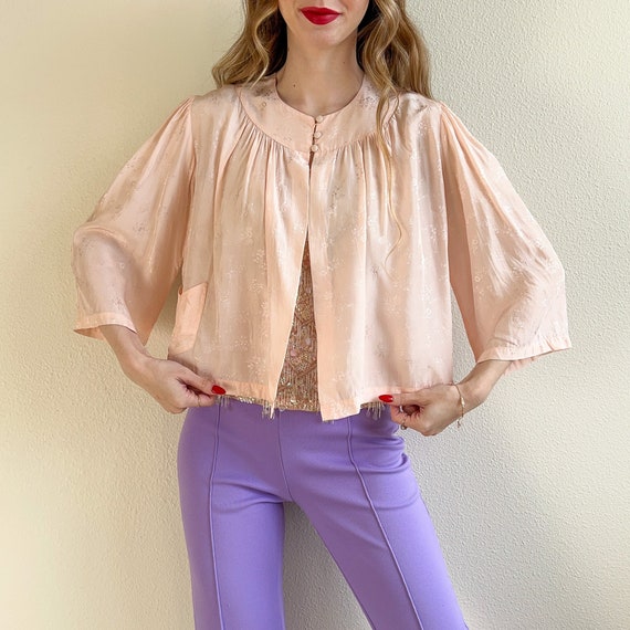 Silk bed jacket sale