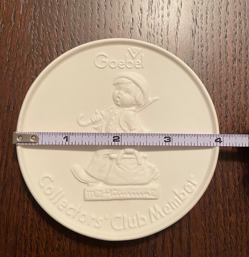 Vintage Goebel Collector's Club Member Bisque Plaque Etsy