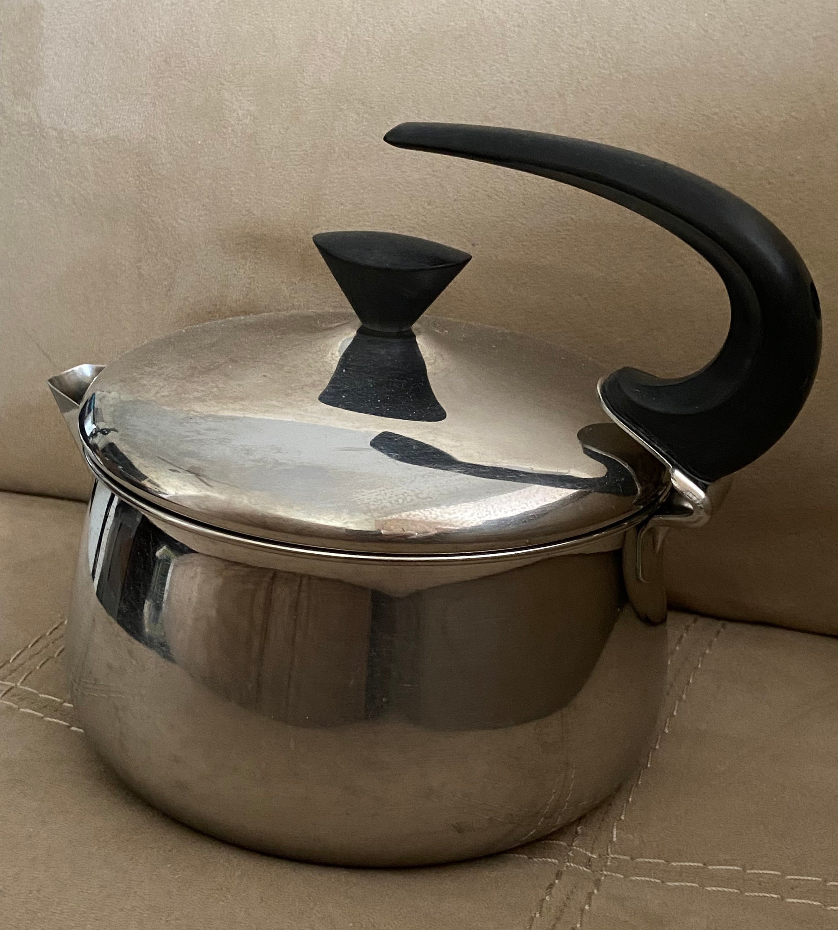 Mid Century Farberware Stainless Steel Tea Kettle 