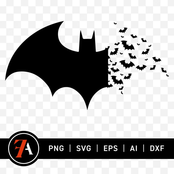 Bat SVG Gothic Halloween Svg Bat Silhouette Haunted House Decor Svg Bat Spooky DIY