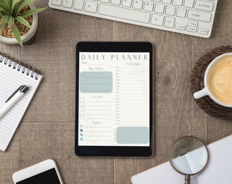 Planner Printable, Digital Planner, Simple Everyday Planner, Digital Planner Goodnotes