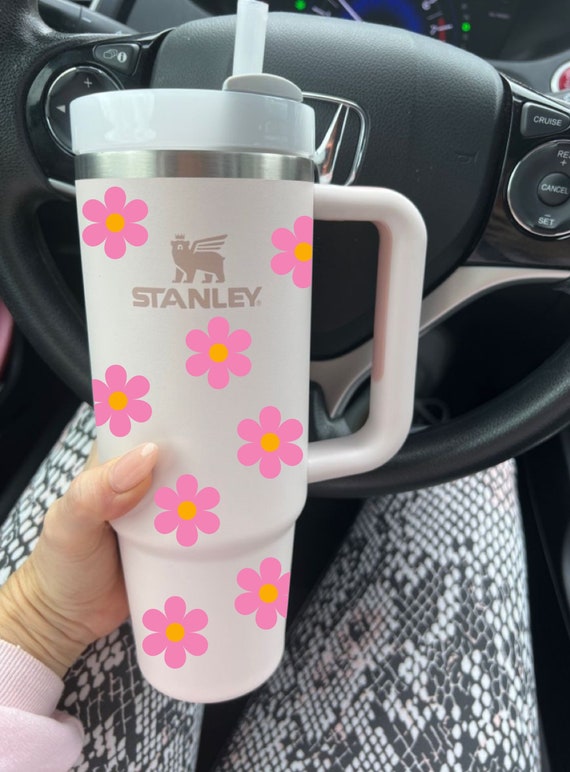 Stanley Cup Stickers, Simple Modern Cup Stickers Flowers Decals for Tumblers,  Stanley Accessories, Tumbler Sticker, Yeti Stickers 