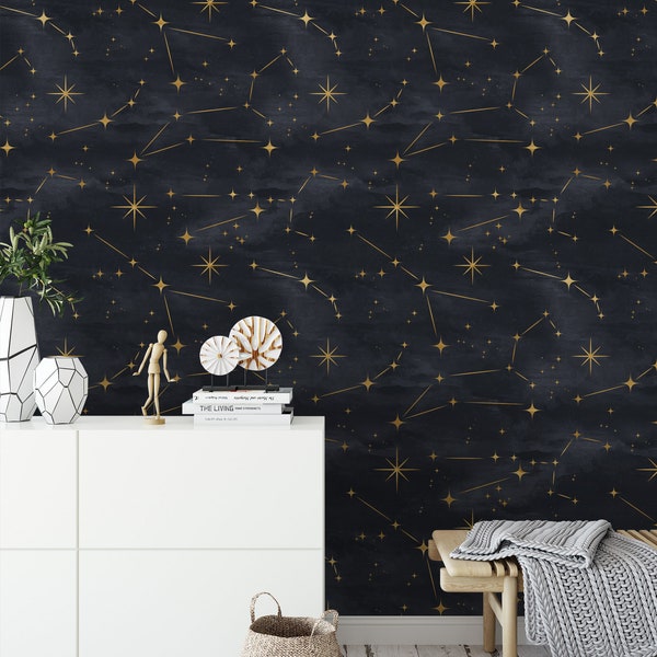 Removable Wallpaper Night Sky Etsy