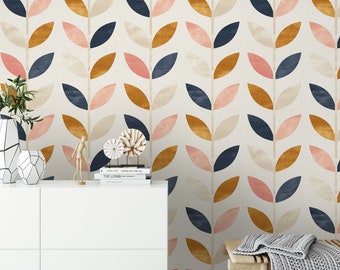 Papel pintado de tela extraíble Papel pintado temporal Diseño escandinavo, despegar y pegar Moderno Autoadhesivo Habitación infantil