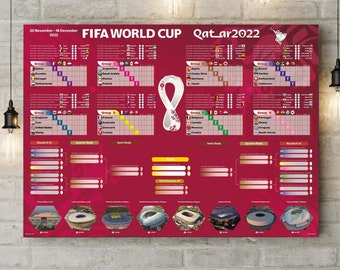 Fifa World Cup Chart - Etsy Ireland