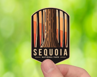 Sequoia National Park Sticker Waterproof Weatherproof on cars laptops water bottles