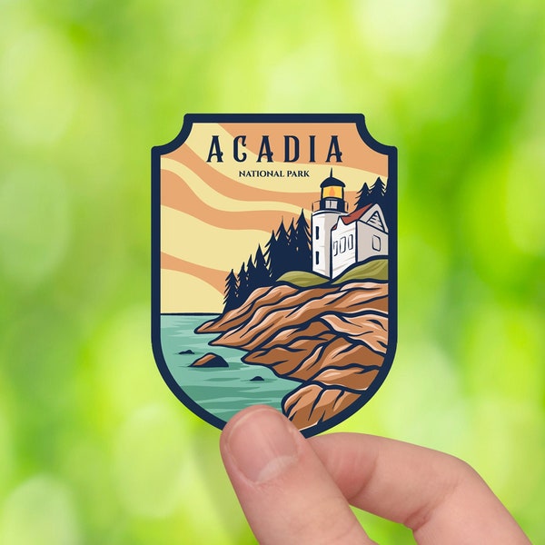 Arcadia National Park Sticker Waterproof Weatherproof on cars laptops water bottles