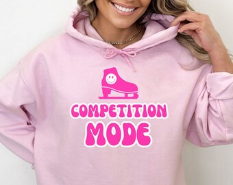 Retro Figure Skating Hoodie, Figure Skate Hoodie, Figure Skating Competition Mode, Womens Ice Skating Hoodie, Figure Skating Sweatshirt