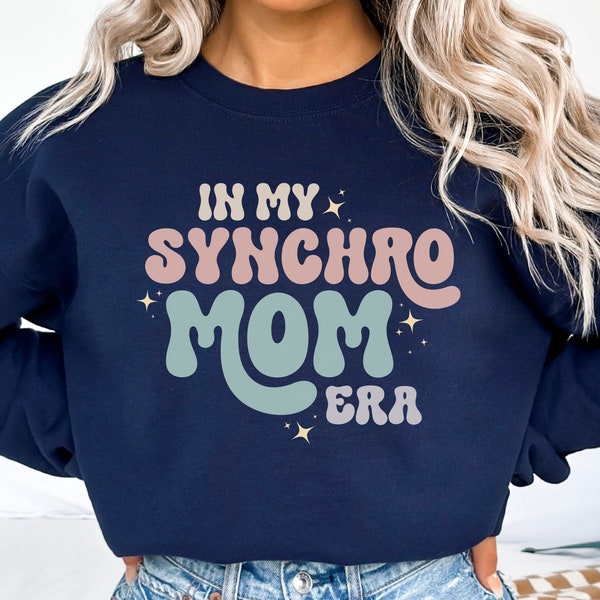 In My Synchro Mom Era Sweatshirt Synchronized Ice Skating Sweatshirt Synchro Mom Sweatshirt Ice Skating Mom Sweater Ice Skating Gift for Mom