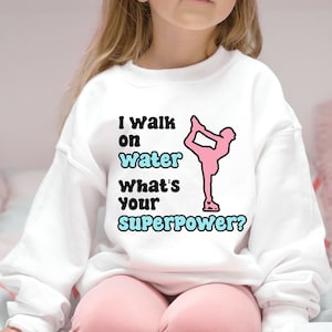 Girl Ice Skating Sweatshirt Figure Skater Sweatshirt Ice Skating Gift Kids Ice Skating Sweater Ice Skater Girl Sweater Skating Friends Shirt