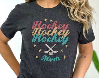 Vintage Hockey Mom Shirt, Hockey Mom Tshirt, Ice Skating Shirt, Gifts for Hockey Mom, Hockey Mama Shirt, Womens Hockey Shirts, Hockey Gifts