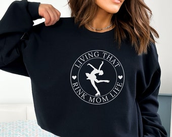 Figure Skating Mom Sweatshirt for Ice Skating Mom Sweater for Mom Gift for Mothers Day Sweatshirt for Ice Skating Competition Mom Sweatshirt