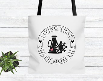 Cheer Mom Tote Bag Cheer Mom Life Tote Bag for Mom Cheer Mom Bag Cheer Mom Gift for Mom Bag Tote for Cheer Mom Cheer Tote Cheer Gift