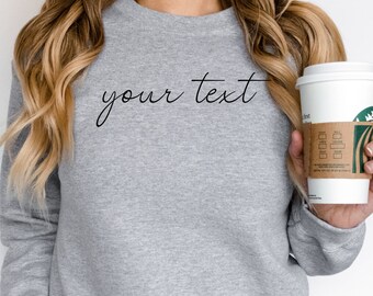 Custom Sweatshirt, Custom Gifts for Mom, Customized Sweat Shirt, Sweatshirts for Women, Personalized Sweatshirts, Custom Womens Sweatshirt
