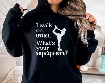 Funny Ice Skating Hoodie for Women Figure Skating Hoodie Funny Figure Skating Gift for Ice Skater Hoodie for Girls Ice Skating Sweatshirt