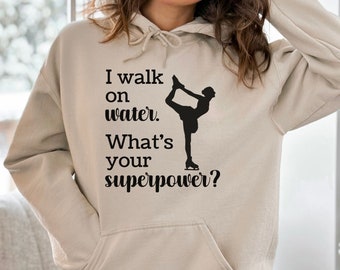 Funny Ice Skating Hoodie for Women Figure Skating Hoodie Funny Figure Skating Gift for Ice Skater Hoodie for Girls Ice Skating Sweatshirt