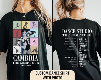 Personalized Dance Competition Shirt Dance Comp Era Tshirt Custom Dance Shirt Dance Team Gift Dance Coach Shirt Custom Competition Tshirt