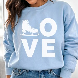 Ice Skating Sweatshirt, Figure Skating Sweatshirt, Ice Skating Coach, Ice Skater Gift, Figure Skater Sweatshirt, Figure Skating Coach Gift