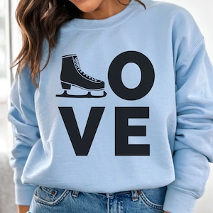 Ice Skating Sweatshirt, Figure Skating Sweatshirt, Ice Skating Coach, Ice Skater Gift, Figure Skater Sweatshirt, Figure Skating Coach Gift