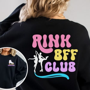 Custom Ice Skating Sweatshirt Skating Friends Kids Ice Skating Shirt Personalized Figure Skating Sweatshirt Ice Skater Figure Skating Gift
