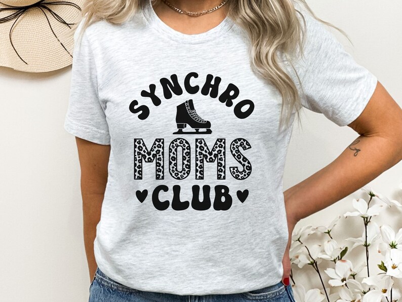 Synchro Mom Club Shirt Synchronized Ice Skating Mom Synchronized