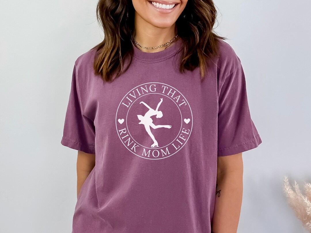 Figure Skating Mom Shirt for Ice Skating Mom Comfort Colors Shirt for