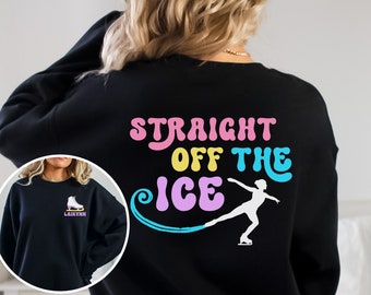 Custom Ice Skating Sweatshirt Kids Ice Skating Shirt Personalized Figure Skating Sweatshirt Ice Skate Gift Figure Skating Gift Custom Shirt