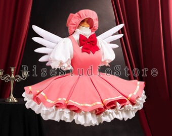 Card Captor Cosplay Kinimoto Sakura Cosplay Costume Halloween Carnival Costume Dress for Girl