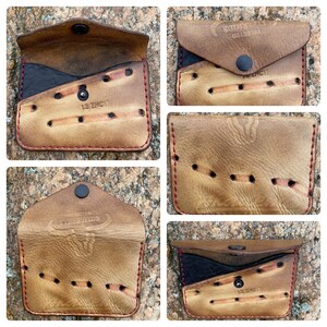 Cartera con botón a presión de béisbol