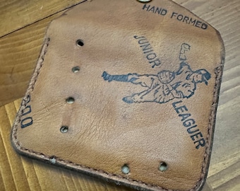 Cartera de cuero con forma de guante de béisbol vintage: un regalo americano hecho a mano