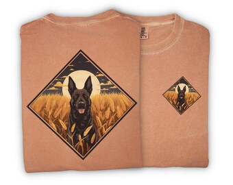 Dutch Shepherd Halloween : Unisex Shirt for Spooky Season - Autumn with Pumpkins , Full Moon , and the Dark Harvest Hay Rides & Fall Vibes