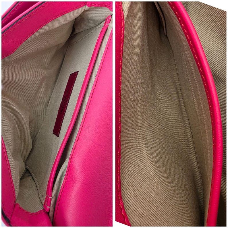Auth Valentino Garavani Rockstud Va Va Voom Bandolera rosa neón imagen 6